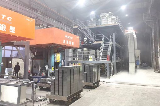Shaped refractory batching production line