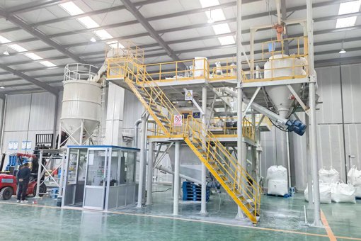 New material batching production line