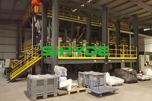 Honeycomb ceramic batching production line